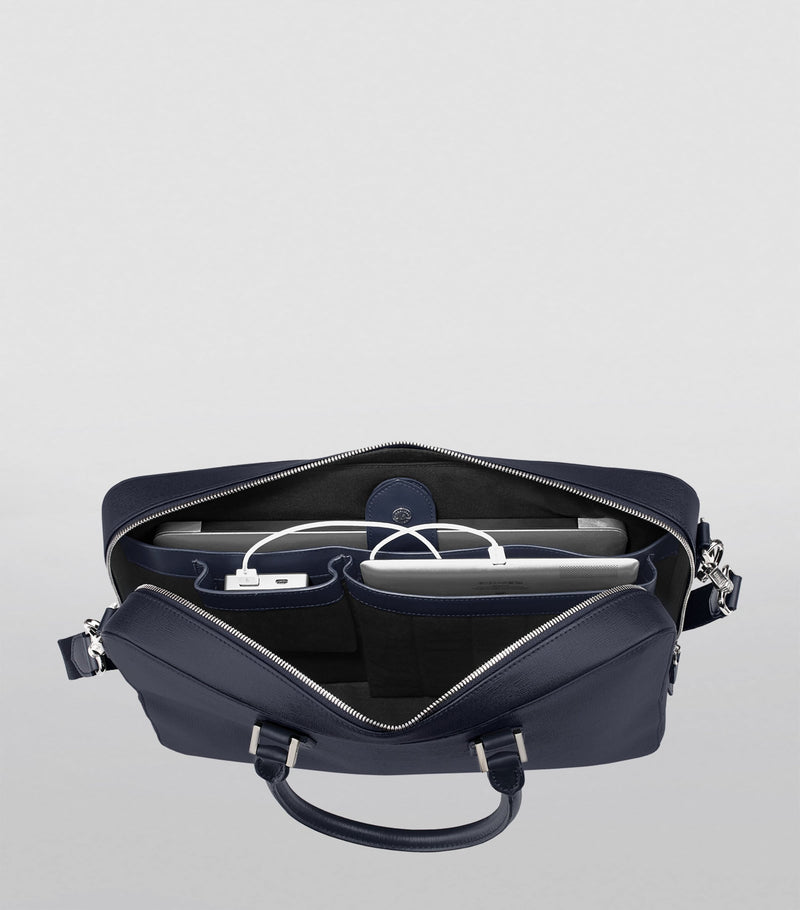 Aspinal of London leather Mount Street briefcase bag (British brand)