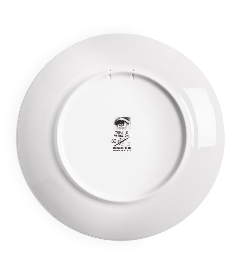 Fornasetti Tema e Variazioni porcelain wall plate 26cm (British brand)