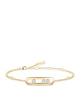 Harrods Messika Move Classique Yellow Gold and Diamond Bracelet (0.12ct)- Buy online at McGrocer