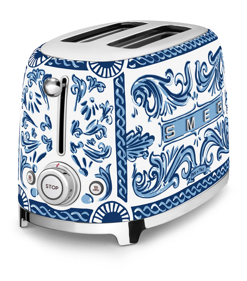 Smeg x Dolce & Gabbana Blu Mediterraneo 2-slice toaster (British brand)