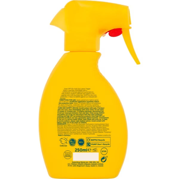 Solait Kids Sun Lotion SPF50+ Trigger Spray 250ml, imported from the UK