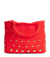 Harrods Sandro Paris Crochet Studded Top-Handle Bag- Buy online at McGrocer