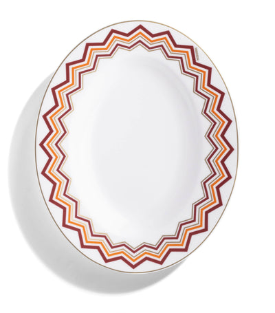 Harrods Missoni Home Porcelain Zigzag Pickle Dish 23cm- Buy online at McGrocer