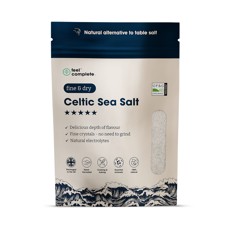 Feel Complete Celtic Sea Salt fine dry 800g - British product