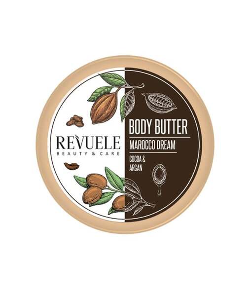 Revuele Morocco Dream Body Butter Cocoa Argan, imported from the UK