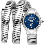 Superdrug Just Cavalli Blue Ladies Signature Snake Amanta Watch- Buy online at McGrocer