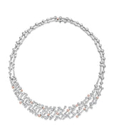 Harrods Boodles Platinum Rose Gold and Diamond Raindance Necklace- Buy online at McGrocer