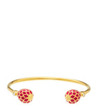 Halcyon Days gold-plated Agama torque bracelet, imported from the UK