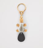LOEWE brass and leather platypus keyring, imported from the UK