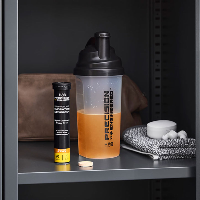 Hydration & Energy effervescent orange tablets sports supplement - British product