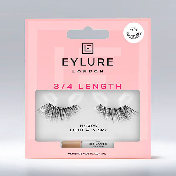 Eylure false eyelashes 3/4 length No.006 - British product