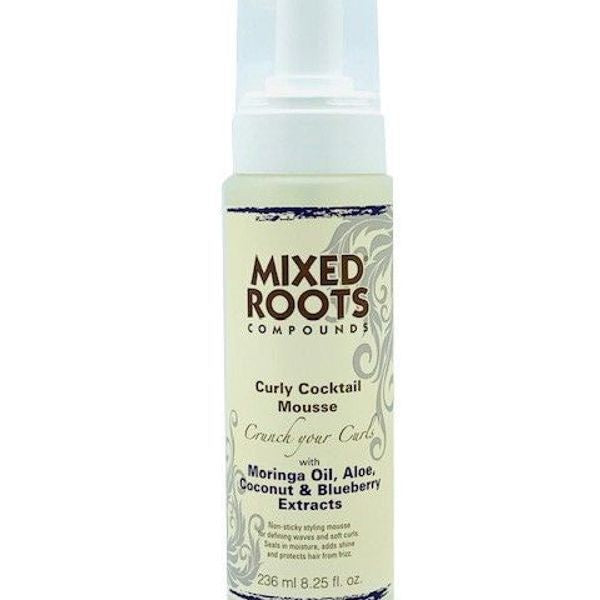 Mixed Roots curly cocktail mousse with moringa oil, imported from the UK
