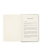 Moleskine business card holder with note pages for 24 cards, imported from the UK