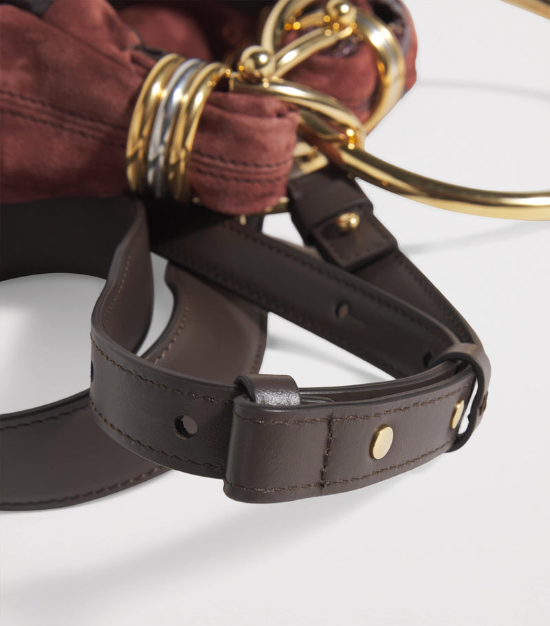 Chloé Mini Suede Snakeskin Bracelet Bag, UK version