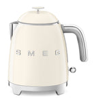 Smeg mini retro kettle with stainless steel handle and base (British brand)
