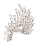Harrods Yeprem White Gold Diamond Inside Out Ring- Buy online at McGrocer