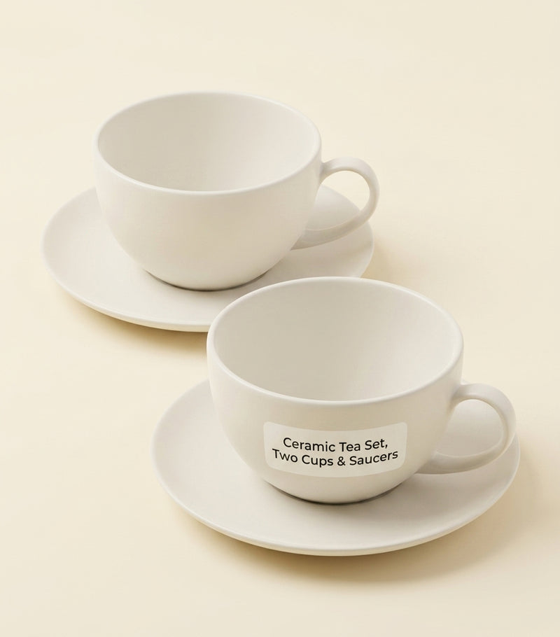 Prada porcelain teacup and saucer set, imported from the UK