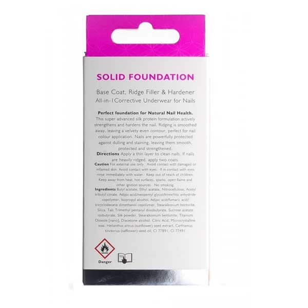 Nailoid Solid Foundation Base Polish 12ml, imported from the UK