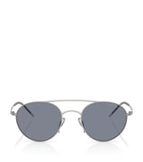 Harrods Giorgio Armani Metal Round Sunglasses- Buy online at McGrocer