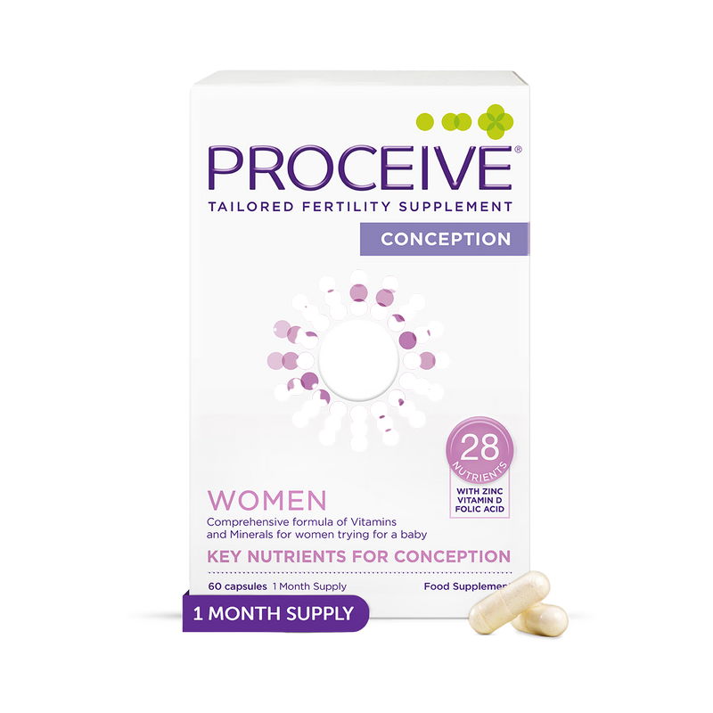 Proceive Women Advanced Fertility Supplement 60 Capsules, imported from the UK