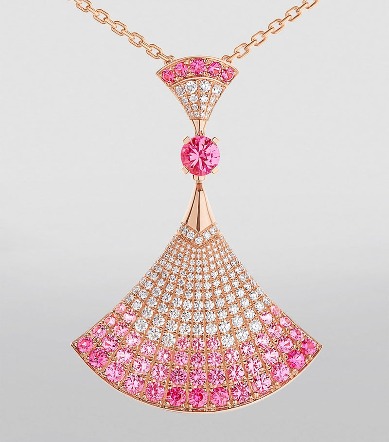 Bvlgari Divas' Dream rose gold diamond sapphire ruby, imported from the UK