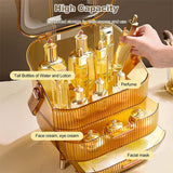 Livingandhome Makeup Organizer with Drawers Yellow 38cm, UK version
