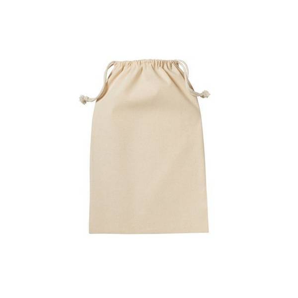 Nutshell recycled cotton drawstring bag 75x49cm, imported from the UK