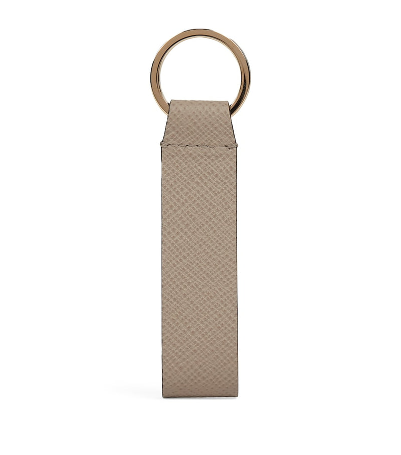 Smythson leather Panama keyring crossgrain calf, UK version