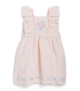 Harrods Children's Linen Embroidered Floral Dress for 3 Months to 4 Years- Buy online at McGrocer
