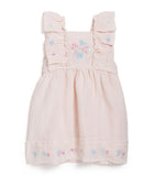 Tartine et Chocolat linen embroidered floral dress for ages 3 months to 4 years (British brand)