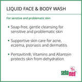 Sebamed liquid face and body wash 1000ml (British brand)