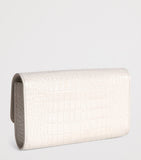 Jeffrey Levinson leather croc-embossed clutch bag, UK version