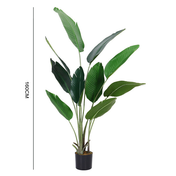 Livingandhome artificial banana leaf tree 160cm, UK version