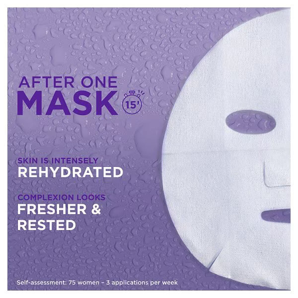 Garnier Moisture Bomb Lavender Hyaluronic Acid sheet mask 28g, UK version