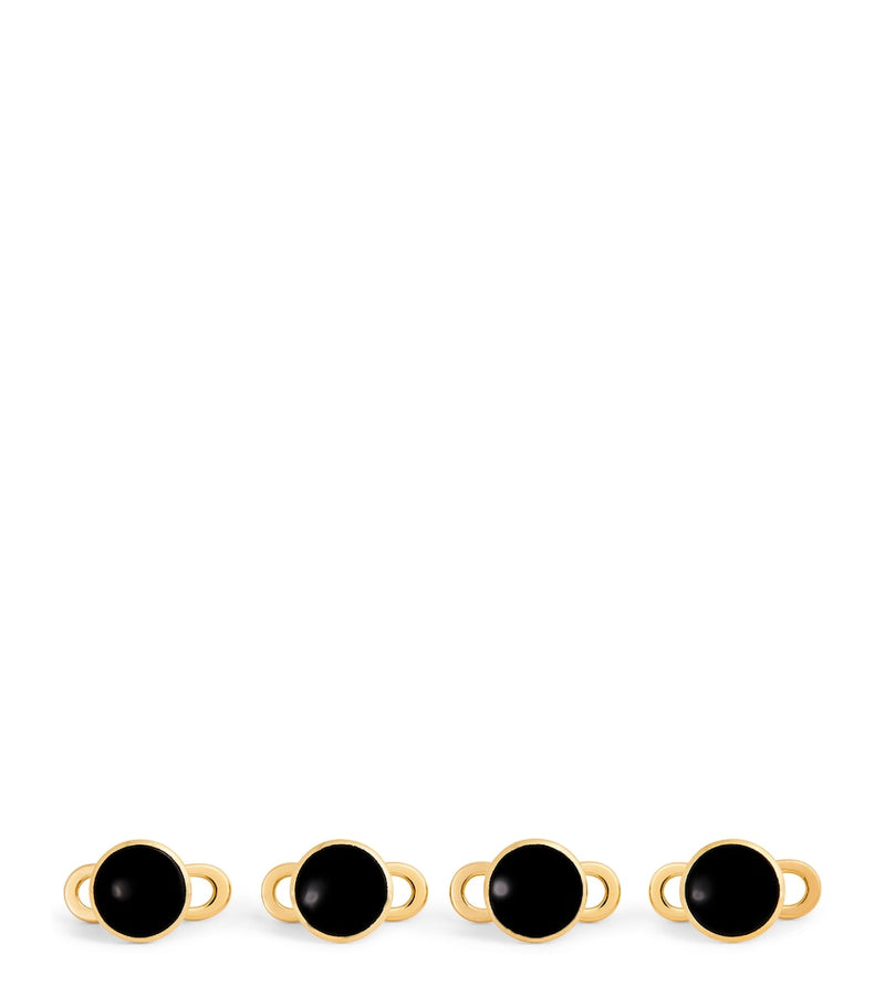 TOM FORD yellow gold and onyx cufflinks - British product