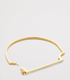 Monica Vinader gold vermeil diamond slim bangle, UK version