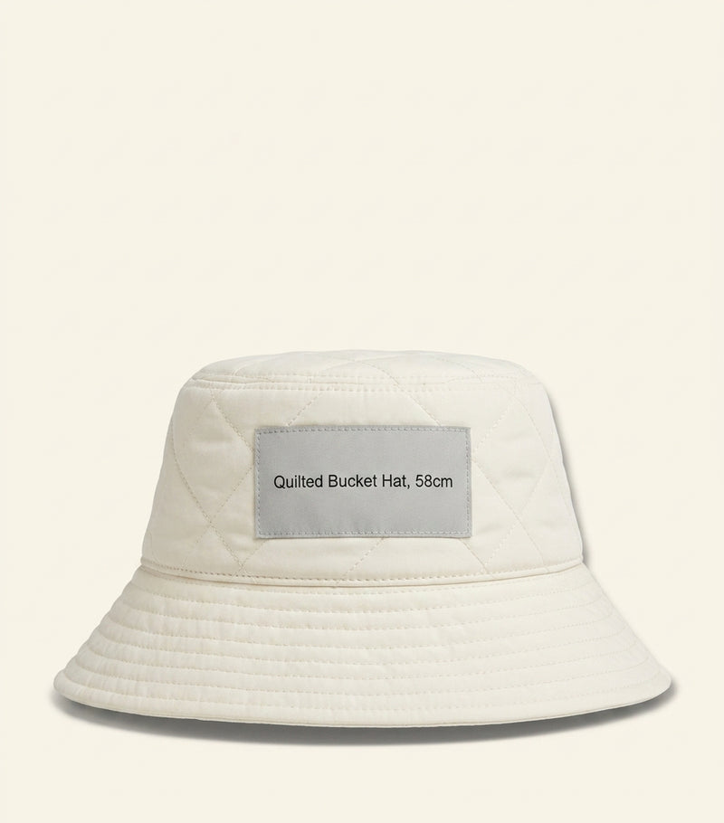 Burberry quilted horseshoe bucket hat, imported from the UK