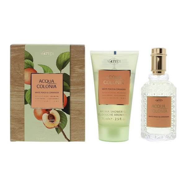 4711 White Peach & Coriander cologne set 50ml 75ml (British brand)