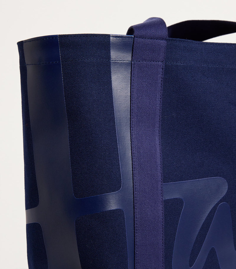 Harrods medium cotton logo tote bag, UK version