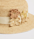 Bonpoint Raffia Hat boater style, UK version