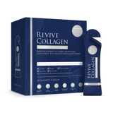 Holland & Barrett Revive Collagen Concentration & Clarity Apple Flavour Functional Mushroom and Adaptogen Drink 28 x 22g Sachets- Buy online at McGrocer