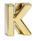 Moleskine gold-plated K notebook charm, imported from the UK