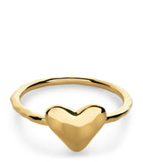 Harrods Monica Vinader Gold Vermeil Heart Ring- Buy online at McGrocer