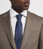 Giorgio Armani silk geometric jacquard tie 7cm - British product