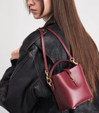 YSL Mini 37 bucket bag in smooth calfskin leather (British brand)