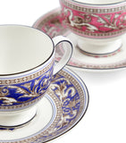 Wedgwood Florentine teacup and saucer set of 2 (British brand)