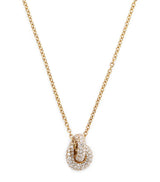 Harrods Engelbert Yellow Gold and Diamond Legacy Knot Necklace- Buy online at McGrocer