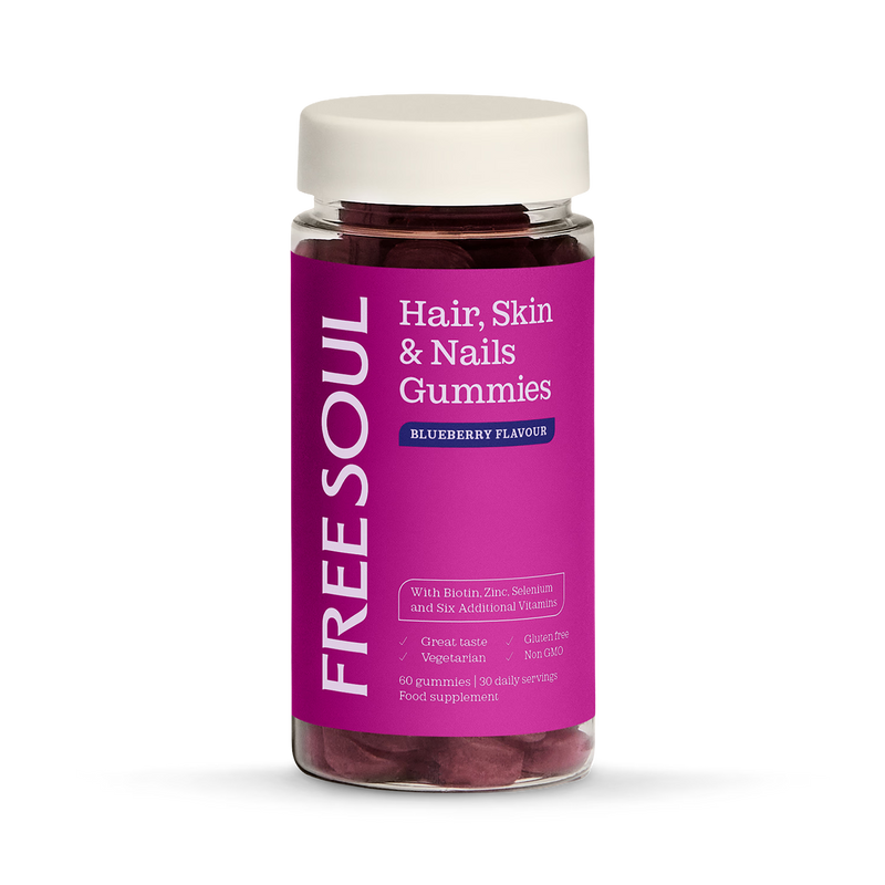 Free Soul hair skin nails gummies blueberry 60 (British brand)