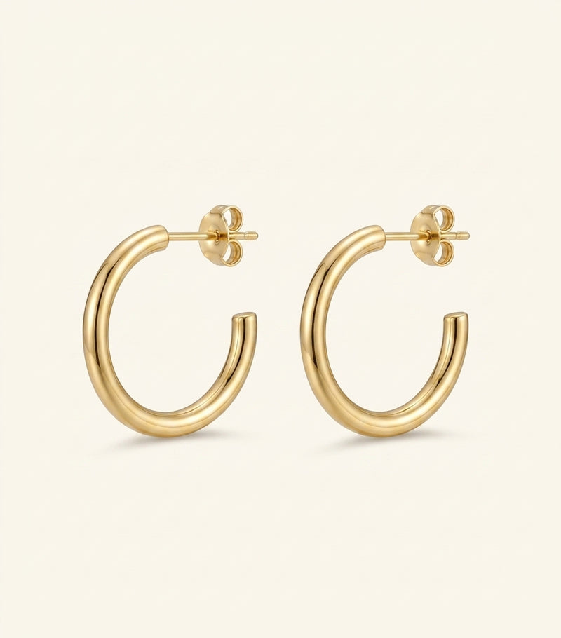 Cartier Juste un Clou hoop earrings in yellow gold (British brand)