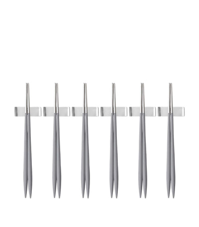 Bugatti Set de 6 Baguettes Ares en Acier Inoxydable